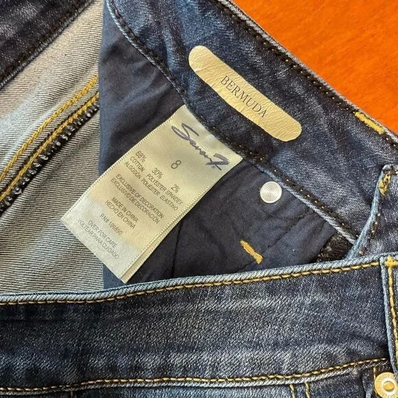 EUC Seven 7 Bermuda Jean Shorts Size 8 #SS2 - Picture 4 of 6